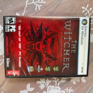 Atari The Witcher PC Game Windows DVD Red Original 2007 Release RPG UNTESTED